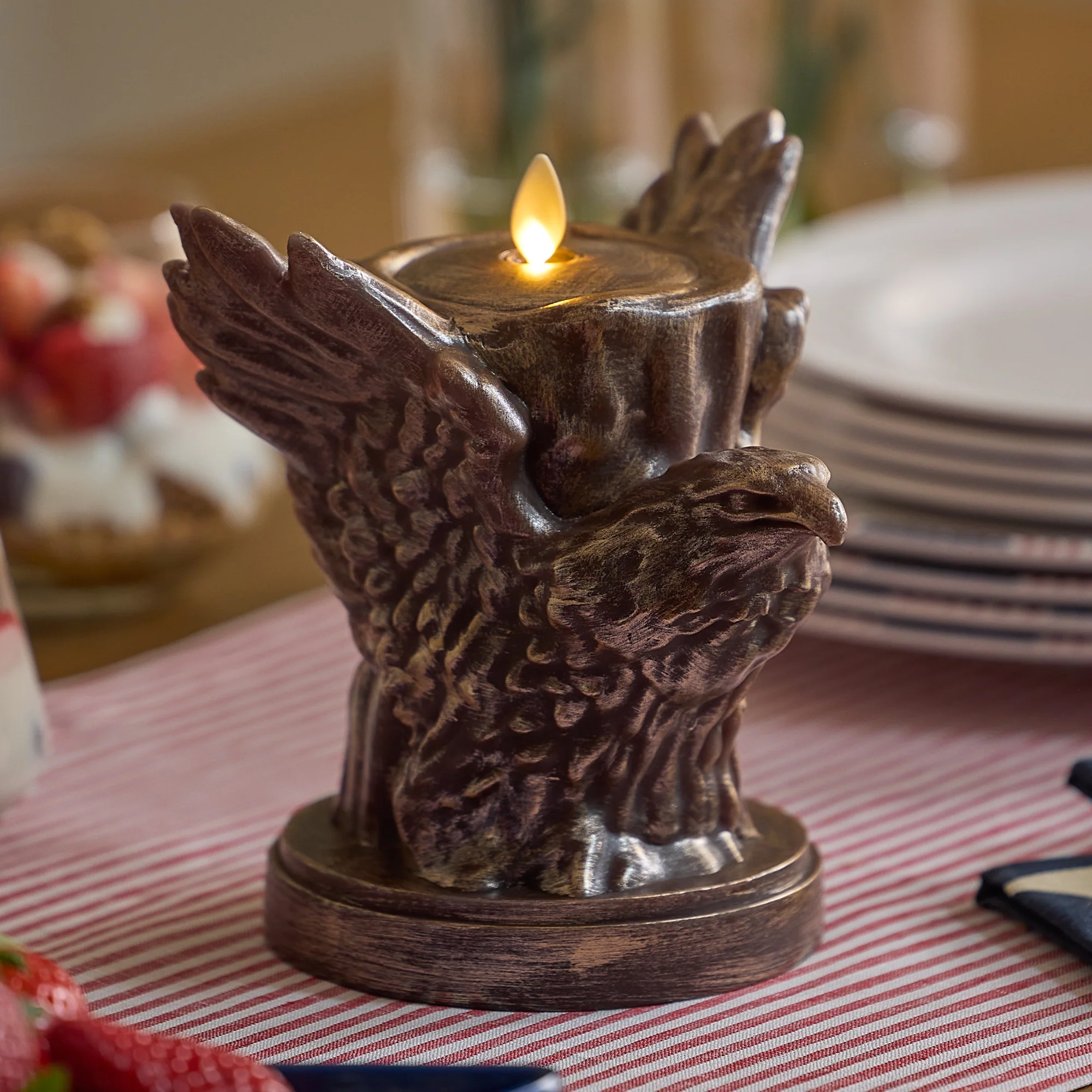 Burnt Umber Flameless Candle American Eagle