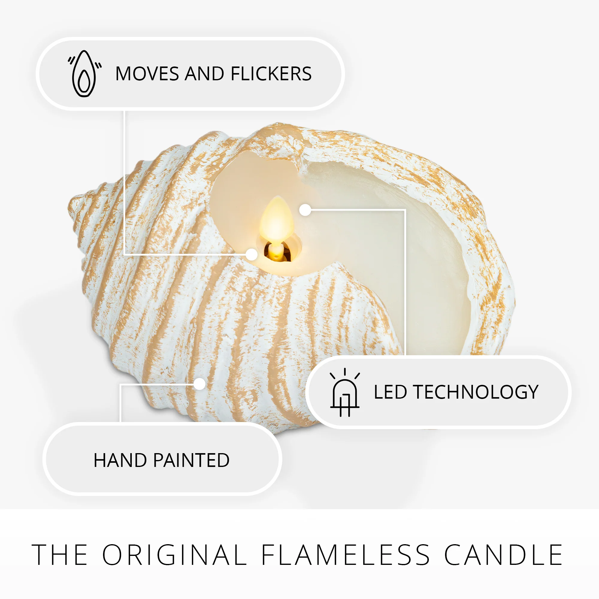 Tun Shell Flameless Candle - Image 6