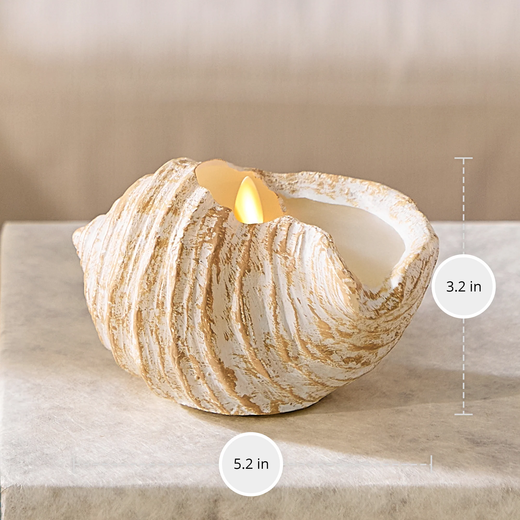 Tun Shell Flameless Candle - Image 8