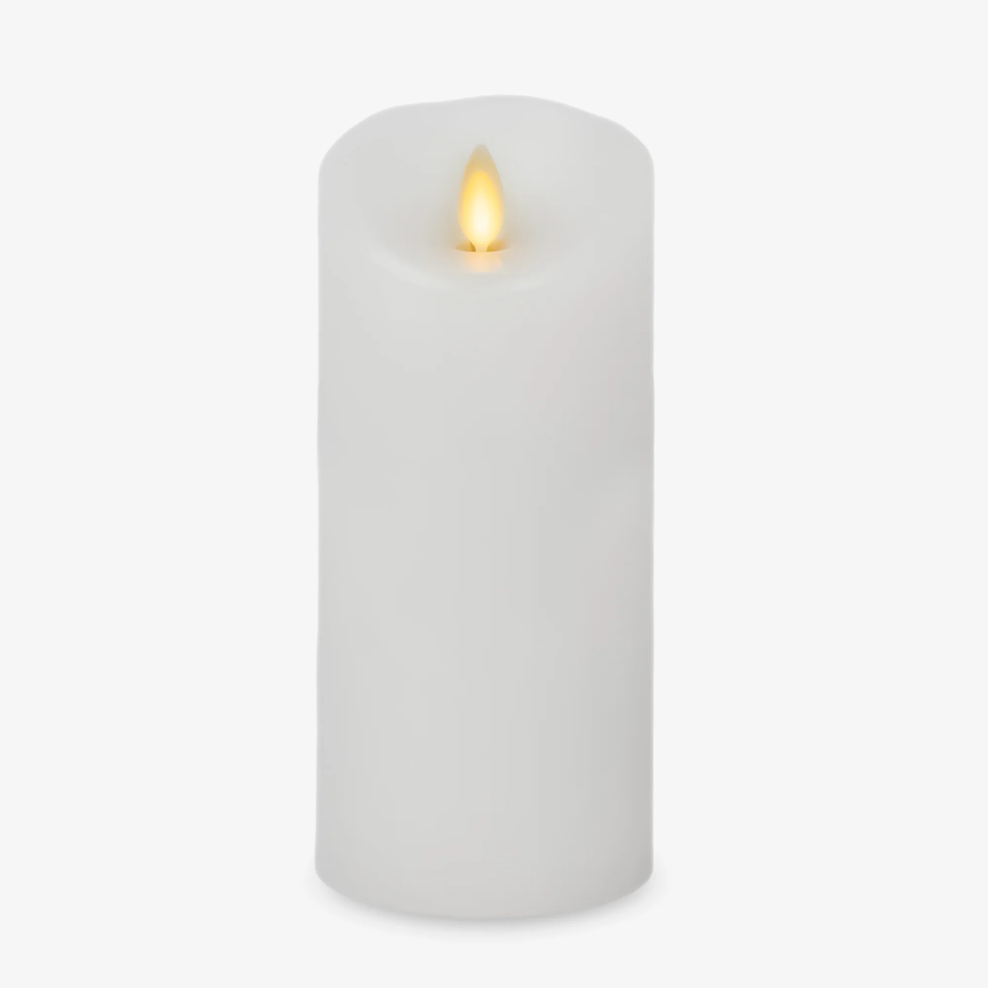 White Flameless Candle Pillar - Scallop Top - 3" Width - Image 10